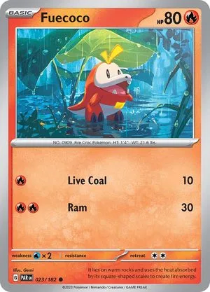 Fuecoco, English Pokemon card