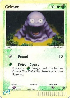 Grimer [Reverse Holo], English Pokemon card