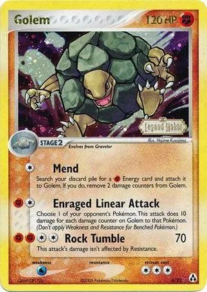 Golem [Reverse Holo], English Pokemon card