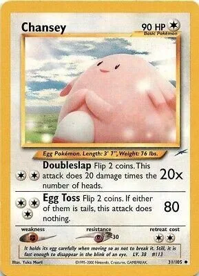 Chansey, English Pokemon card