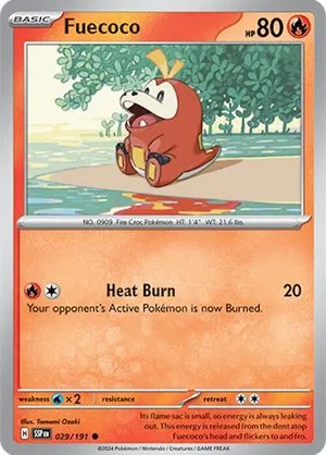 Fuecoco, English Pokemon card