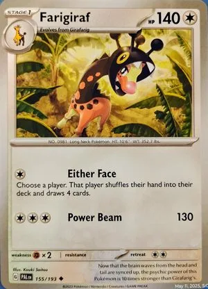 Farigiraf, English Pokemon card