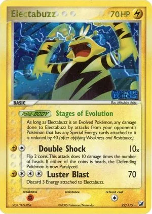 Electabuzz [Reverse Holo], English Pokemon card