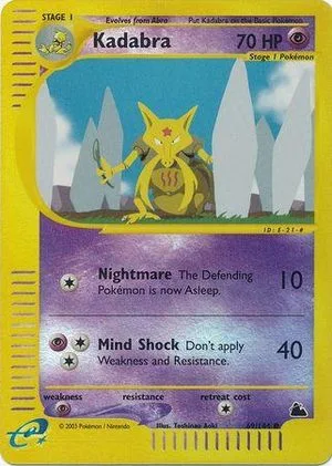 Kadabra [Reverse Holo], English Pokemon card