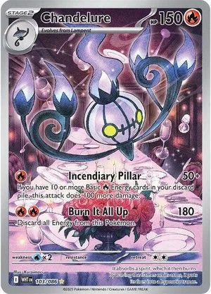Chandelure, English Pokemon card