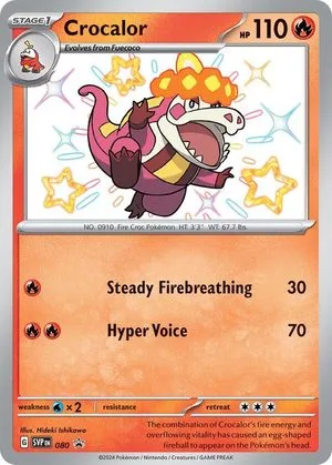 Crocalor, English Pokemon card