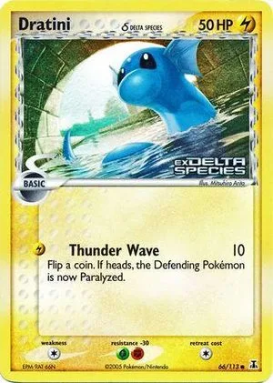 Dratini [Reverse Holo], English Pokemon card