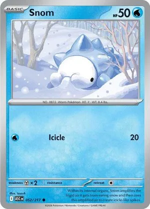 Snom, English Pokemon card