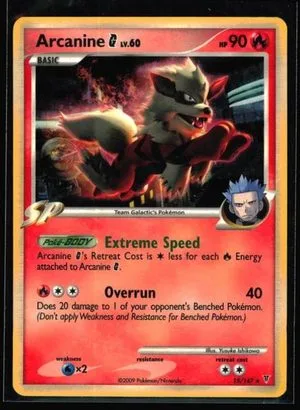 Arcanine G [Holo], English Pokemon card