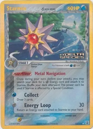 Starmie [Reverse Holo], English Pokemon card