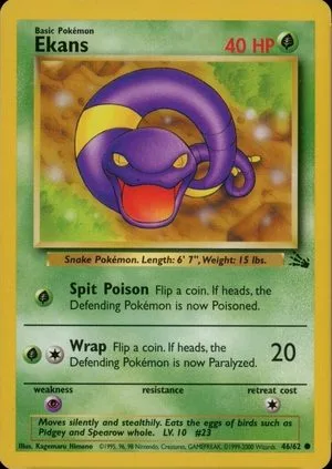 Ekans [1999-2000], English Pokemon card