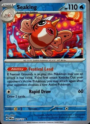 Seaking [Reverse], English Pokemon card