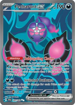 Pecharunt ex, English Pokemon card