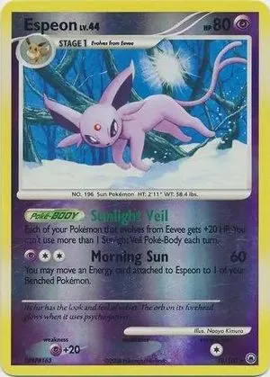Espeon [Reverse Holo], English Pokemon card