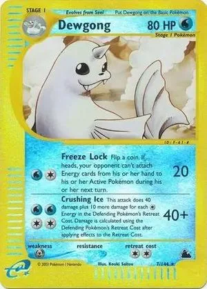 Dewgong [Reverse Holo], English Pokemon card