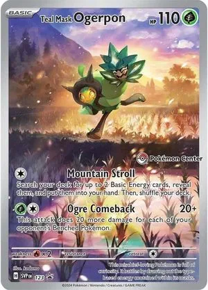 Teal Mask Ogerpon [Pokemon Center], English Pokemon card