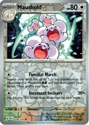 Maushold [Reverse Holo], English Pokemon card