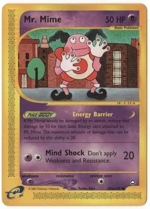Mr. Mime, English Pokemon card