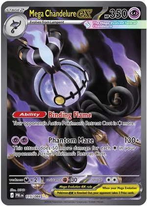 Mega Chandelure ex, English Pokemon card