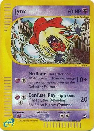 Jynx [Reverse Holo], English Pokemon card