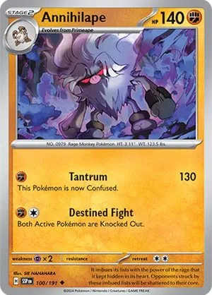 Annihilape, English Pokemon card