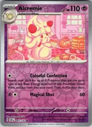 Alcremie [Reverse Holo], English Pokemon card