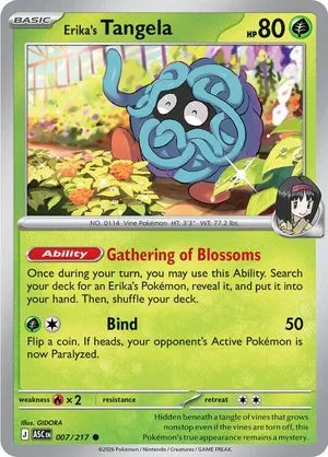 Erika's Tangela, English Pokemon card