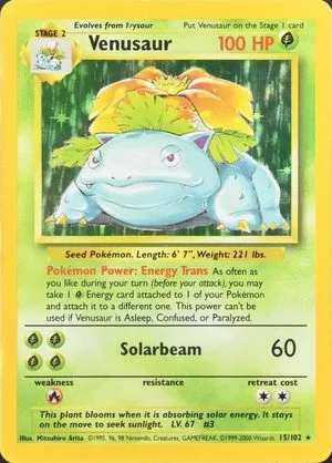Venusaur [1999-2000], English Pokemon card