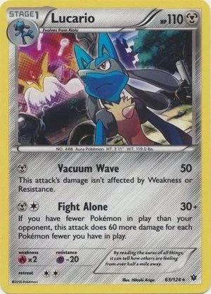 Lucario [Cosmos Holo], English Pokemon card