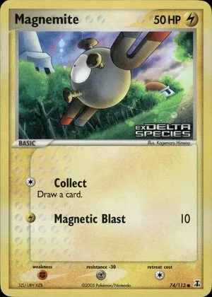 Magnemite [Reverse Holo], English Pokemon card