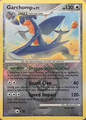 Garchomp [Crosshatch Holo], English Pokemon card