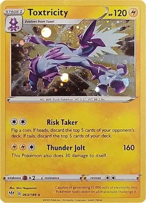 Toxtricity [Cosmos Holo], English Pokemon card