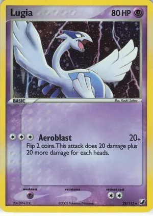 Lugia [Cosmos Holo], English Pokemon card