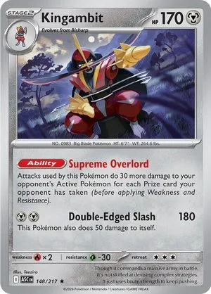 Kingambit, English Pokemon card