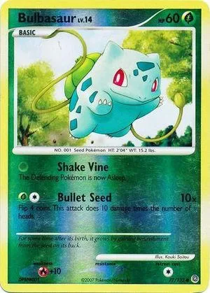 Bulbasaur [Reverse Holo], English Pokemon card