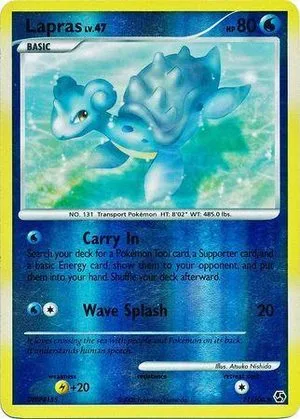 Lapras [Reverse Holo], English Pokemon card