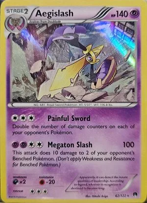 Aegislash, English Pokemon card