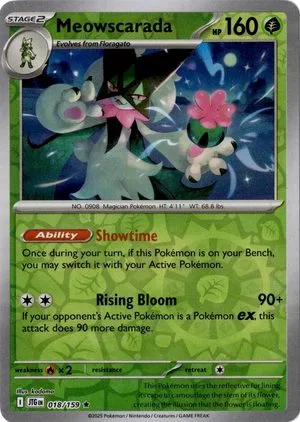 Meowscarada [Reverse Holo], English Pokemon card