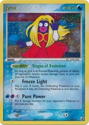 Jynx [Reverse Holo], English Pokemon card