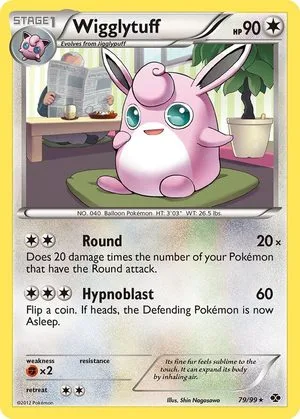 Wigglytuff, English Pokemon card
