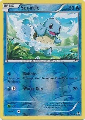 Squirtle [Reverse Holo], English Pokemon card