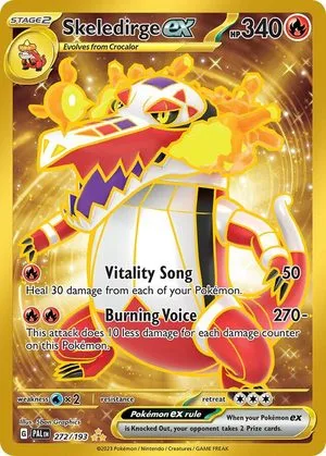 Skeledirge ex, English Pokemon card