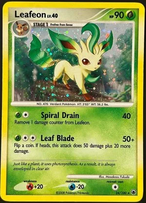 Leafeon [Holo], English Pokemon card