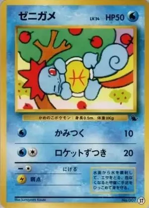 Squirtle, Japanese Pokemon card
