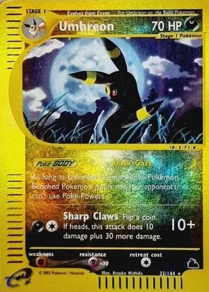 Umbreon [Reverse Holo], English Pokemon card