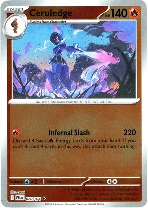 Ceruledge [Reverse Holo], English Pokemon card