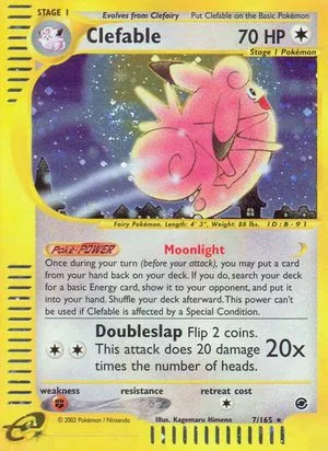 Clefable, English Pokemon card