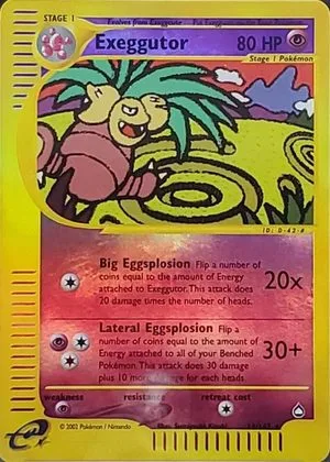 Exeggutor [Reverse Holo], English Pokemon card