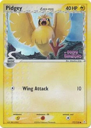 Pidgey [Reverse Holo], English Pokemon card