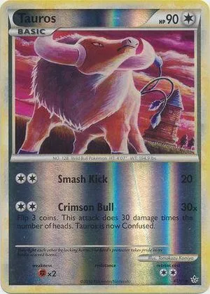 Tauros [Reverse Holo], English Pokemon card